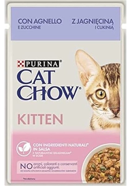 Cat Chow Kitten Kuzu Etli Yavru Kediler Için Yaş Kedi Maması 85 G Paket x 26 fiyatları