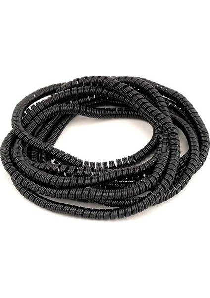 Şarj Aleti Kablosu Kablo Kordon Koruyucu Spiral Sarma Kılıf Koruma (Siyah)