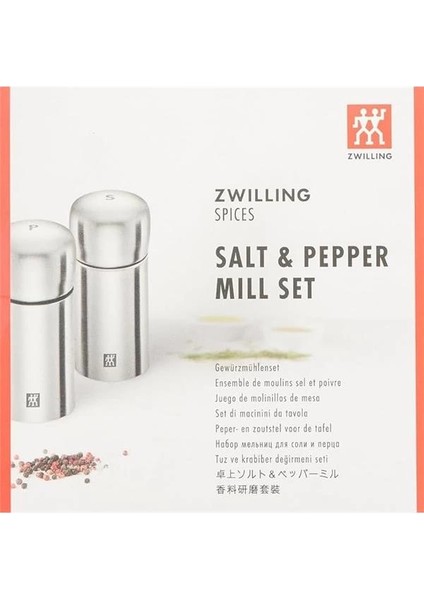 Zwilling Tuz-Karabiber Değirmen Seti, Paslanmaz Çelik, Gümüş Rengi, 100 ml indirimleri