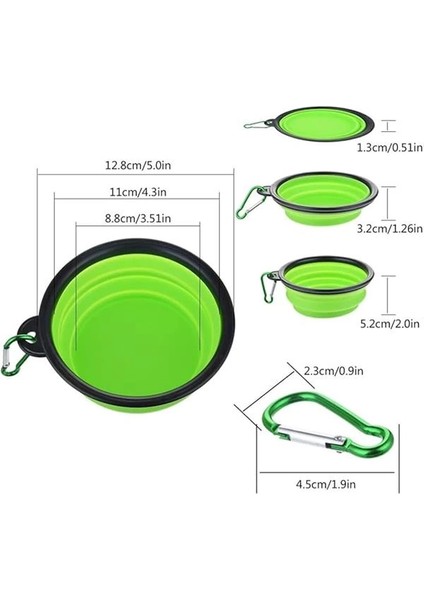 Pratik Katlanabilir Taşınabilir Kedi Köpek Mama ve Su Kabı Evcil Hayvan Portatif modelleri