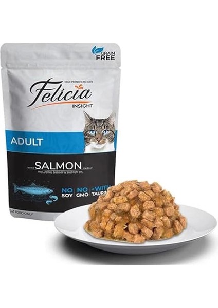 Tahılsız Somon Balıklı Kedi Yaş Maması 12X85 gr fiyatları