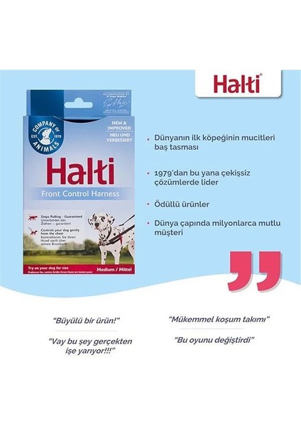 Halti Köpekler Için Önden Kontrollü Göğüs Tasması, Orta Boy fırsatları