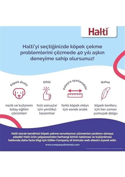 Halti Köpekler Için Önden Kontrollü Göğüs Tasması, Orta Boy