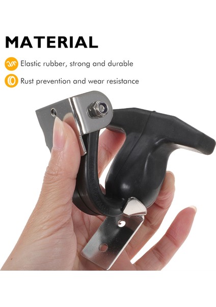 2pcs Paslanmaz Çelik Kauçuk Kaput Yakalama Esnek T-Handle Hasp Kauçuk Esnek Çekme Kılavuzlar (Yurt Dışından) fiyatları