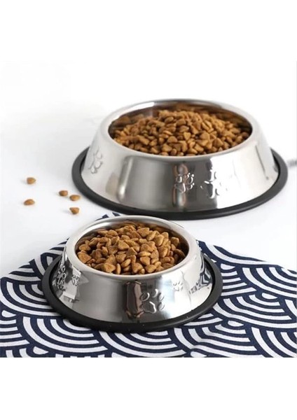Kaymaz Taban Paslanmaz Çelik Mama ve Su Kabı (18 Cm) indirimleri