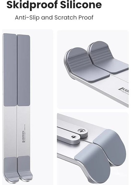 Yüksek Kaliteli Metal Taşınabilir Katlanabilir Laptop Notebook Macbook ile Uyumlu Bilgisayar Standı