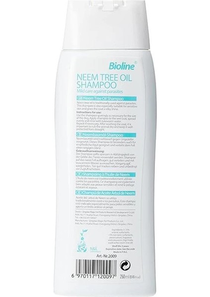 Bioline Neem Ağaci Özlü Köpek Şampuani 250 ml modelleri
