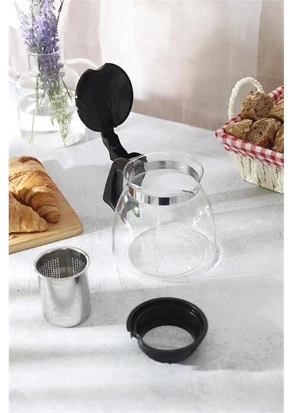 Isıya Dayanıklı Borosilikat Cam Demlik, Kendinden Süzgeçli, Şık Tasarım (1500 Ml) modelleri