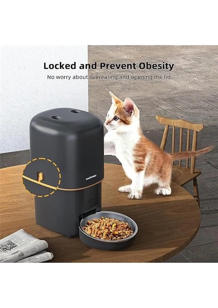 PF02 Akıllı Kedi Köpek Otomatik Mama Kabı, Tuya App-Wifi Uzaktan Kontrol, 4lt Hazne, Metal fırsatları