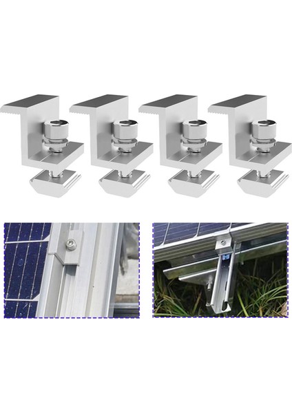 8x Güneş Panel Braketi Fotovoltaik Panel Raylı Güneş Paneli Montaj Modülü Mid ile Yamuk Çatı 30MM (Yurt Dışından) modelleri