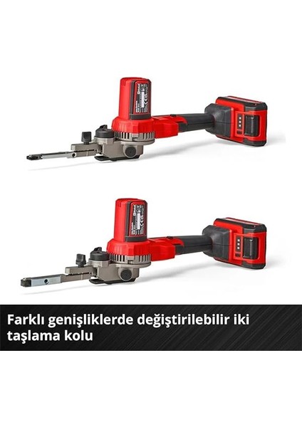 Akülü Bant Eğe Te-Bf 18 Li-Solo Power X-Change (18 V, 1.700 M/dk Hıza Kadar, 9 mm ve 13 mm