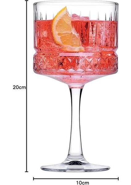 -Elysia Kadeh 4lü Ayaklıklı Sunumluk/kokteyl 001OA