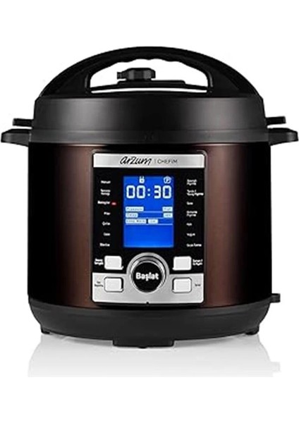 AR2055 Chefim Çok Amaçlı Basınçlı Pişirici - Siyah