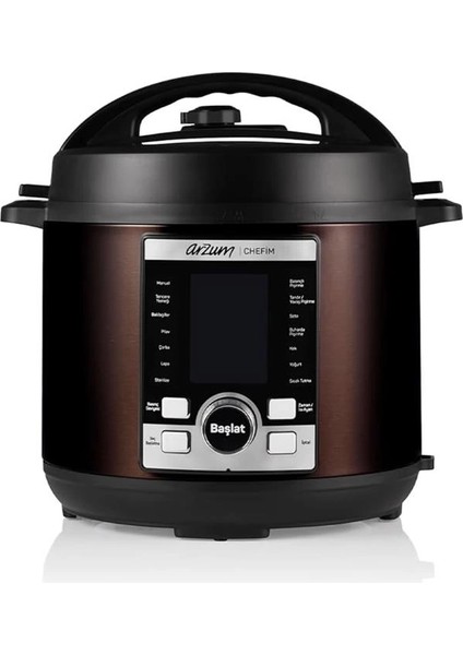 AR2055 Chefim Çok Amaçlı Basınçlı Pişirici - Siyah fiyatları