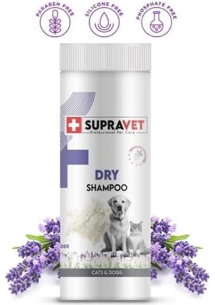Dry Shampoo Lavanta Özlü Kedi Köpekler Için Toz Şampuan 150 ml modelleri