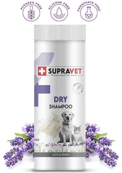 Dry Shampoo Lavanta Özlü Kedi Köpekler Için Toz Şampuan 150 ml