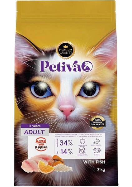 Yetişkin Kediler Için Balık Etli Kuru Kedi Maması (7 Kg, Balık)