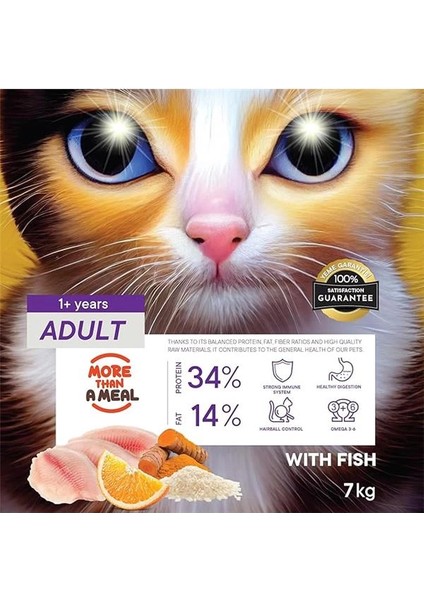Yetişkin Kediler Için Balık Etli Kuru Kedi Maması (7 Kg, Balık) modelleri