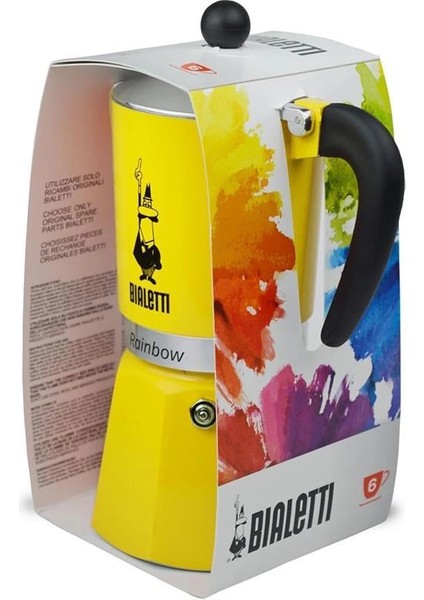- Rainbow: 6 Cups Ocak Üstü Espresso Pişirici - 250ML - Yeşil Renk - Alüminyum Gövde - fırsatları