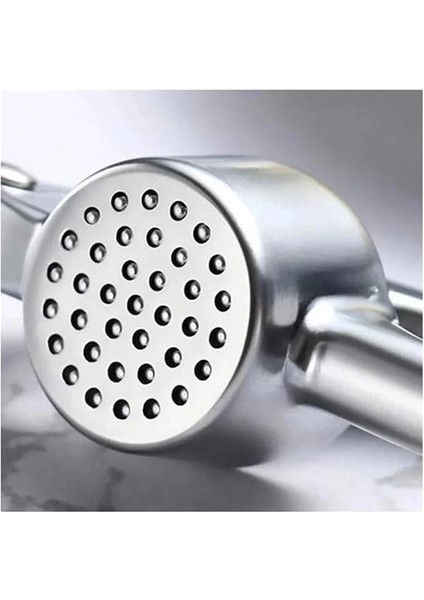 Hazneli Paslanmaz Sarmısak Ezici - Yuvarlak Sarımsak Ezici Pres