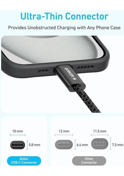 Zolo USB C To C 240 W Hızlı Şarj Örgülü 1 M Kablo A8060, Mavi fırsatları