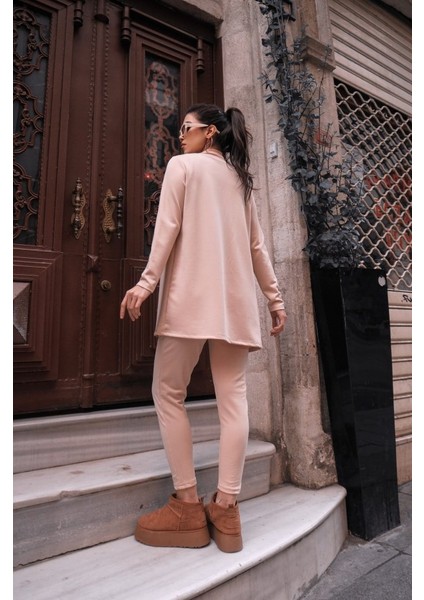 Kadın Uzun Kollu Krep Üçlü Takım