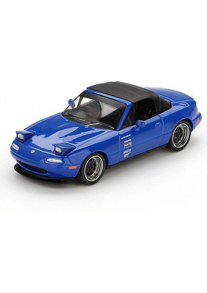 Mini Gt 1/64 Mazda Miata Mx-5 (Na) Tuned Version Dark Blue