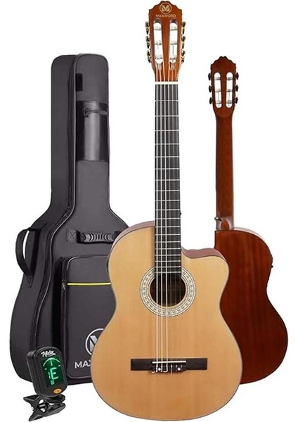 X50-EQ-AMP Profesyonel Masif Ağaç Amfili Elektro Klasik Gitar Seti Üst Segment fiyatları