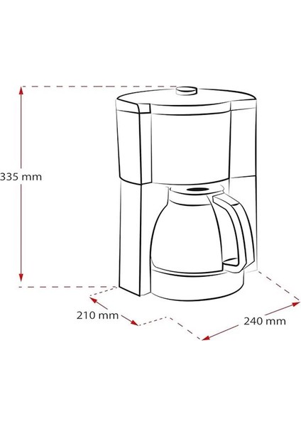 Look V Timer Zaman Ayarlı Filtre Kahve Makinesi Siyah indirimleri