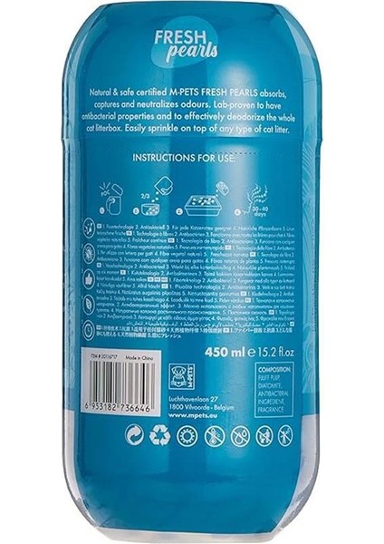 M-Pets Fresh Pearls Kedi Kumu Deodorant Okyanus Kokulu 450ML fiyatları