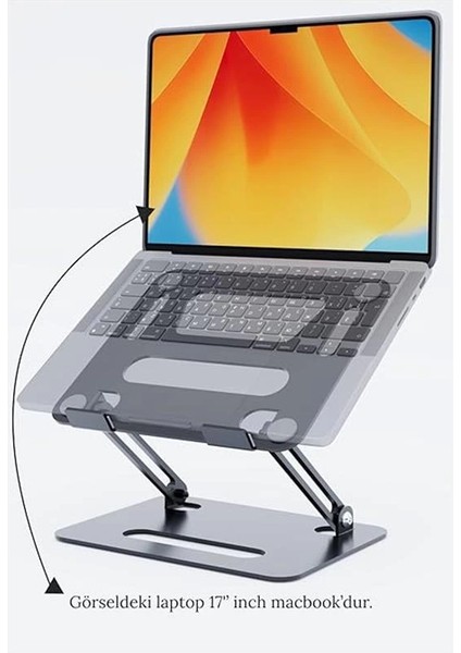 Basic2 Aluminyum Ergonomik Ayarlanabiliir Macbook Notebook Standı 1 modelleri