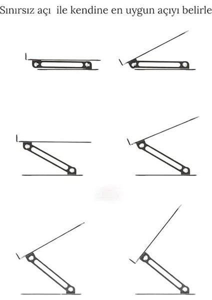 Basic2 Aluminyum Ergonomik Ayarlanabiliir Macbook Notebook Standı 1 indirimleri