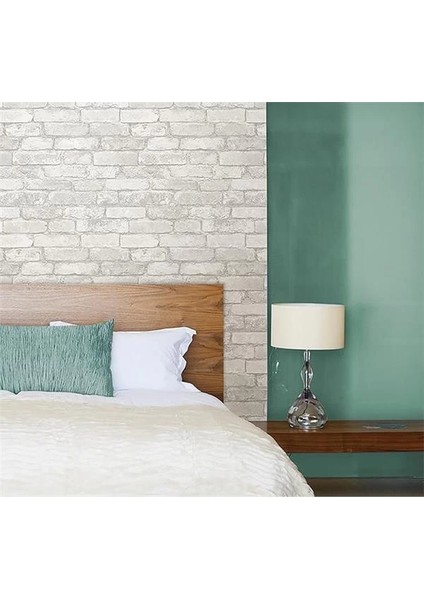 Nuwallpaper "gri ve Beyaz Tuğla" Soyup Yapıştır Duvar Kağıdı modelleri