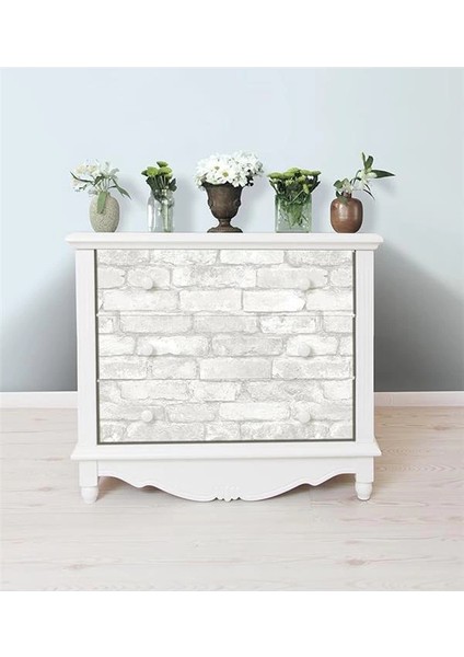 Nuwallpaper "gri ve Beyaz Tuğla" Soyup Yapıştır Duvar Kağıdı