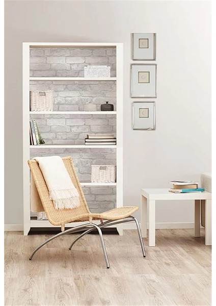 Nuwallpaper "gri ve Beyaz Tuğla" Soyup Yapıştır Duvar Kağıdı