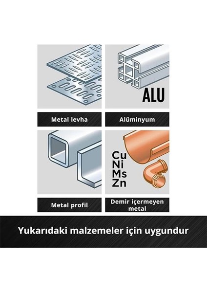 Metal Delme Uç Seti 10 Parça, S-Case Kutu - 49108723