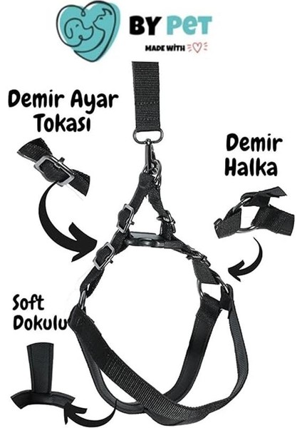 Soft Tabanlı Güvenli ve Konforlu Köpek Göğüs Tasması Seti fiyatları