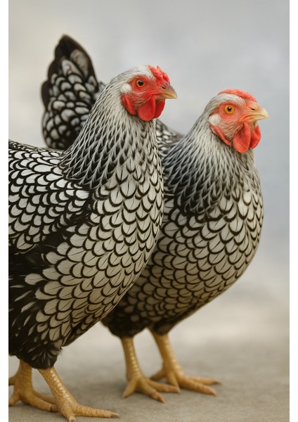12 Adet Silver Laced Wyandotte Kuluçkalık Yumurta