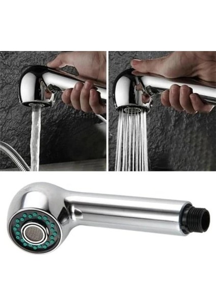 2 Fonksiyonlu Üstten Basmalı Duş Başlığı, Berber El Duşu, Mix Batarya Uyumlu Duş Başlığı Yüksek fiyatları