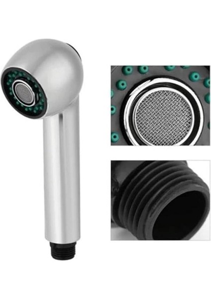 2 Fonksiyonlu Üstten Basmalı Duş Başlığı, Berber El Duşu, Mix Batarya Uyumlu Duş Başlığı Yüksek modelleri