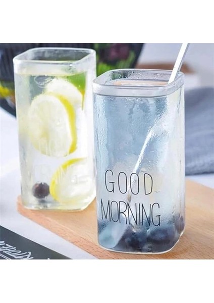 Dikdörtgen Içecek Bardağı, Isıya Dayanıklı Dikdörtgen Cam Bardak, Good Morning Cam Bardak 2 indirimleri
