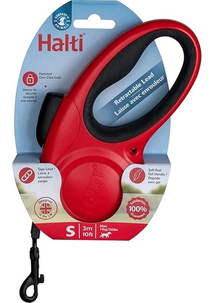 Halti Katlanabilir Kurşun (10'), Küçük, Kırmızı fiyatları