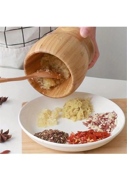 Bambu Havan ve Tokmak Seti, Büyük Boy Mutfak Havanı, Baharat ve Sarımsak Öğütücü ve Döveceği fiyatları