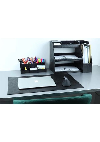 10 Parça Deri Sümen Takımı - Ofis Masaüstü Organizer Set - Ofis Masa Düzenleyici, Magazinlik fiyatları
