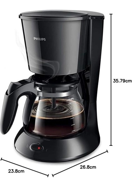 Daily Collection Filtre Kahve Makinesi, 1,2 Litrelik Kapasite, Cam Demlikli, Otomatik