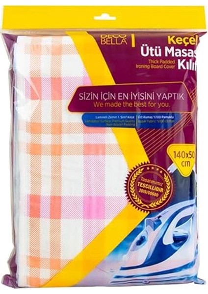 40511 Keçeli Ütü Masası Kılıfı, 140X50