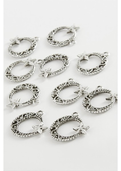 Depomix Ay Yıldız Tesbih Aparatı 50 Gram-Gümüş Rengi