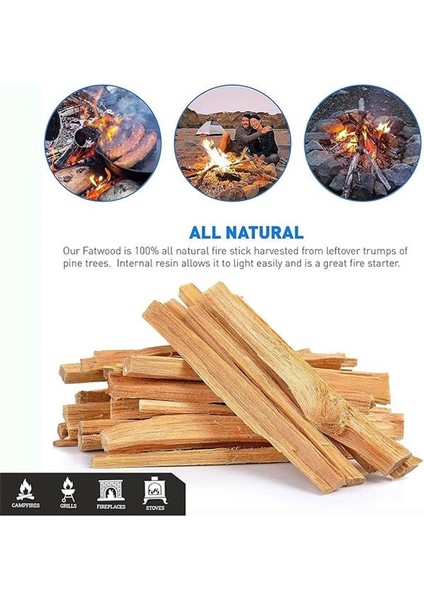 Doğal Çam Çırası - Şömine, Mangal ve Soba Için Hızlı Tutuşturucu 2kğ indirimleri