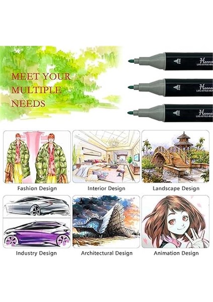 168 Parça Çantalı Marker Seti