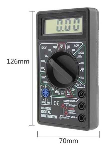 DT-830D Multimetre Dijital Ölçü Aleti Avometre modelleri